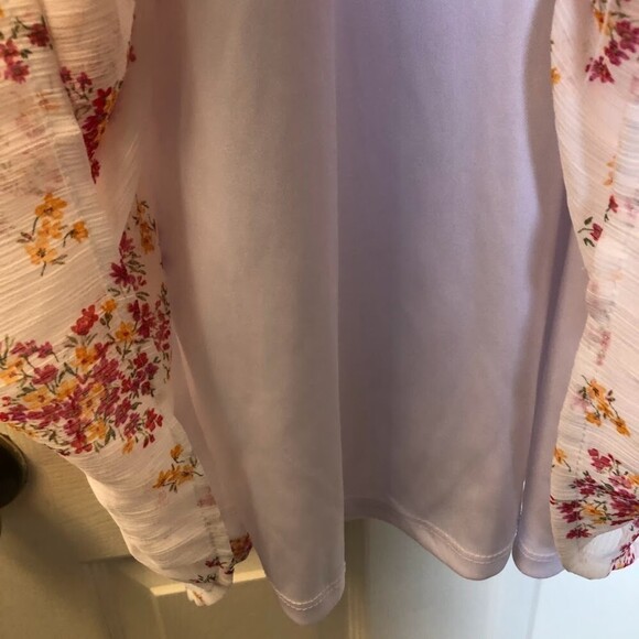 Vince Camuto Women's Floral Ruffles LS Roomy Lined Tiered Midi Dress NWT XS - Picture 8 of 11